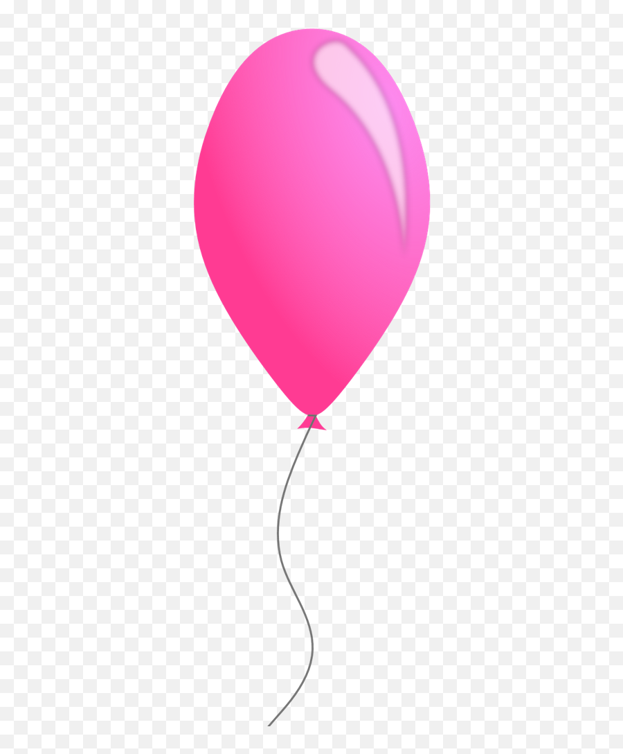 Pink Balloon Svg Vector Pink Balloon Clip Art - Svg Clipart Emoji,Pink Balloon Clipart