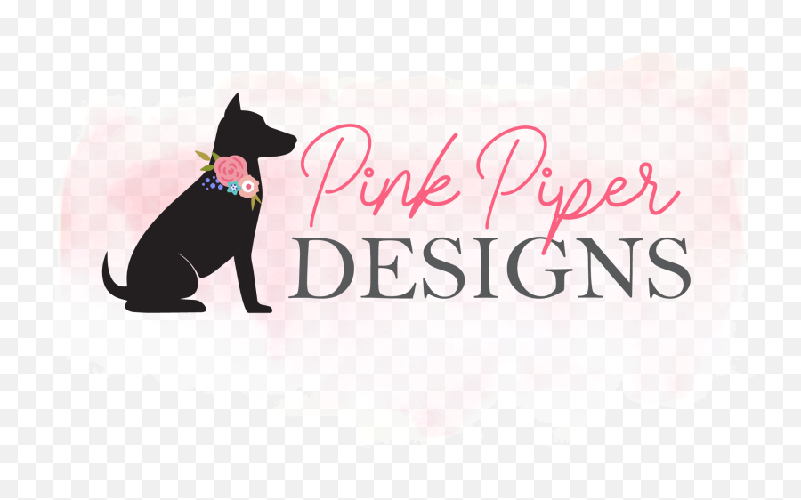 Pink Piper Designs Emoji,Pink Dog Logo