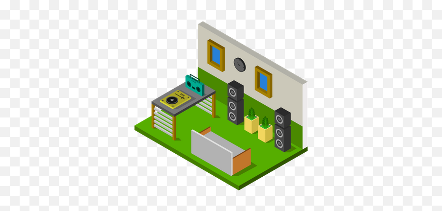 Best Premium Home Theater Room Illustration Download In Png Emoji,Isometric Logo