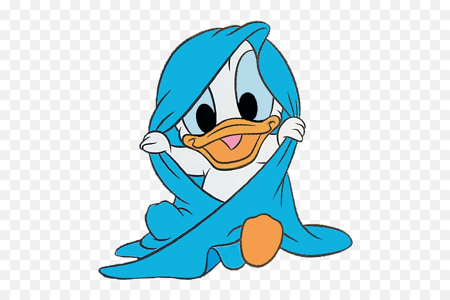 Free Clip Art - Baby Donald Duck Emoji,Blanket Clipart
