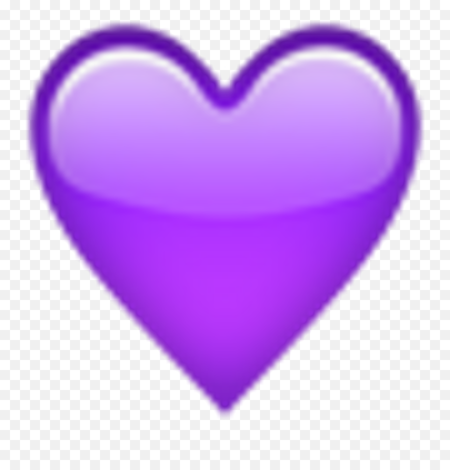 Heart Lila Purple Emoji Apple Freetoedit - Purple Love Heart Purple Heart Emoji Png,100 Emoji Png