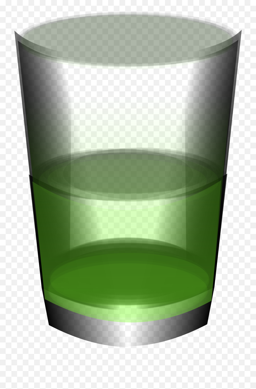 Shot Clipart Glass Tumbler - Vaso De Agua Verde Png Emoji,Shot Glass Clipart