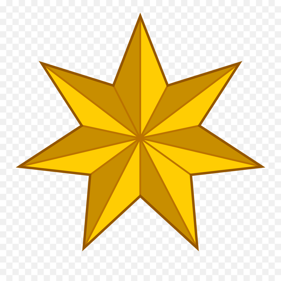 Seven Pointed Star Clipart Free Download Transparent Png - Clipart 7 Point Star Emoji,Star Clipart