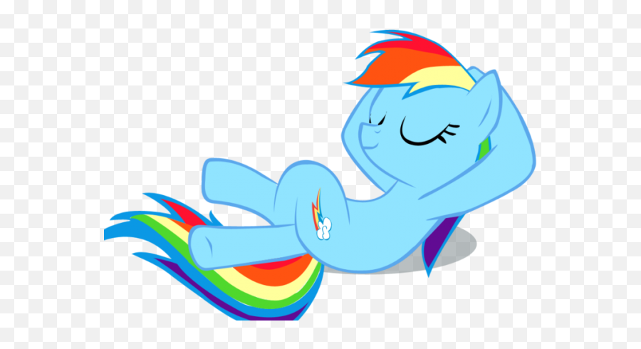 Relax Clipart Tail - Rainbow Dash Relaxing Png Download Rainbow Dash Relaxed Emoji,Relax Clipart