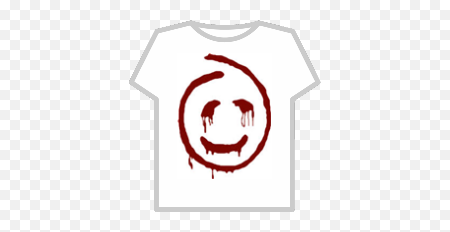 Bloody Red Smiley Face Transparent Background 2 - Roblox Red John Symbol Emoji,Smiley Face Transparent
