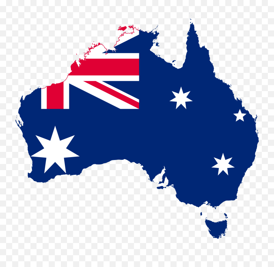 Australia Flag Map Images - Australia Flag Map Emoji,Australia Flag Png