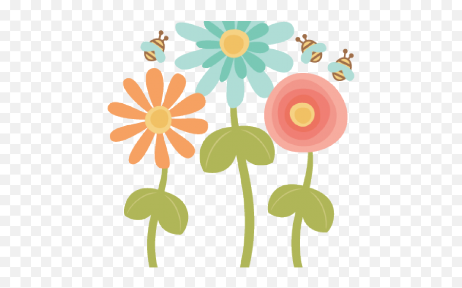 Easter Flower Clipart File - Cute Flowers Clipart Png Transparent Cute Flowers Clipart Emoji,Flower Clipart Png