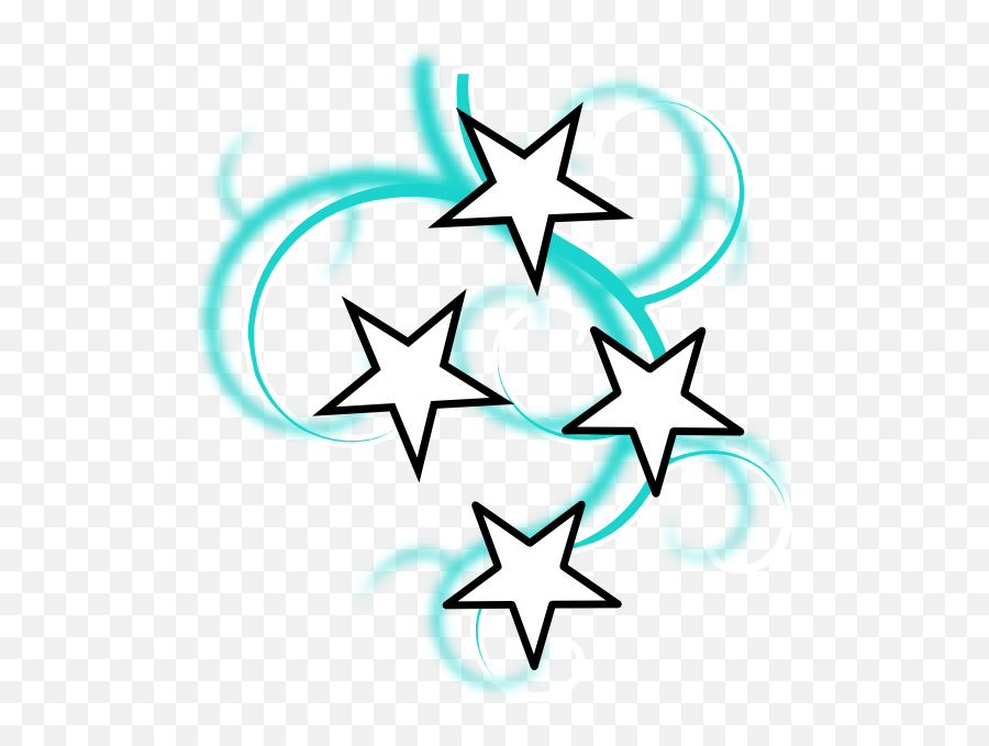 Star Clipart Black And White - Png Download Full Size Star Tattoo In Png Emoji,Stars Clipart Black And White