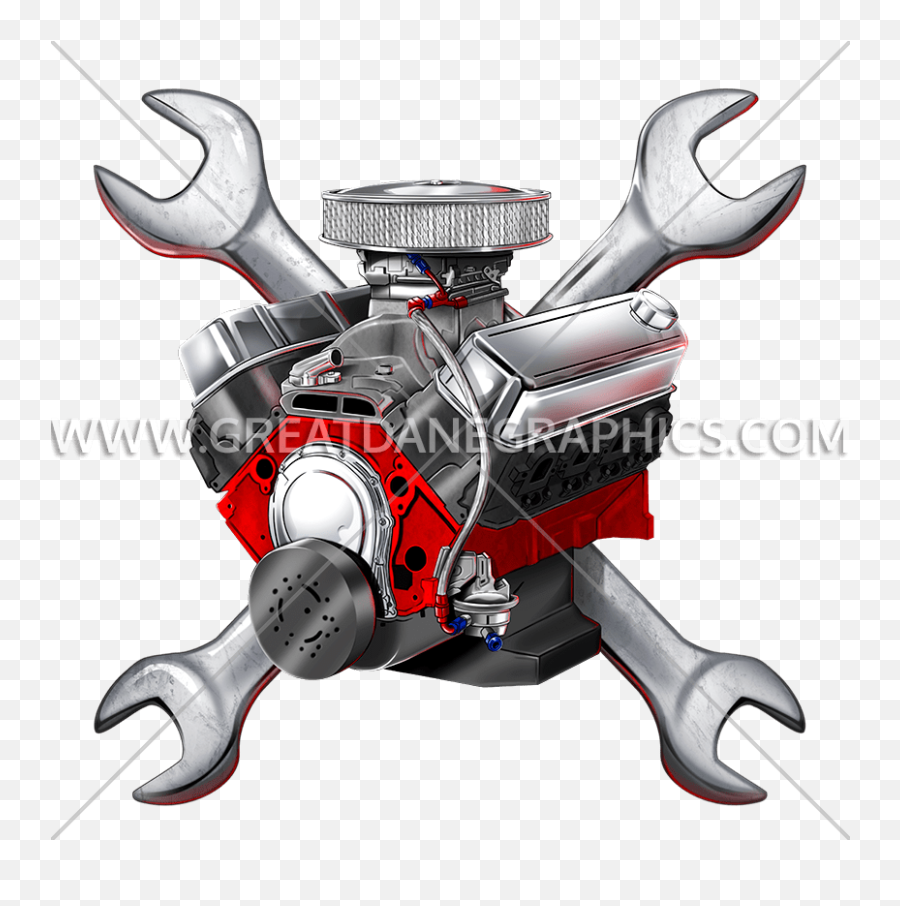 Engine Block U0026 Wrenches Production Ready Artwork For T - Fictional Character Emoji,Block Clipart
