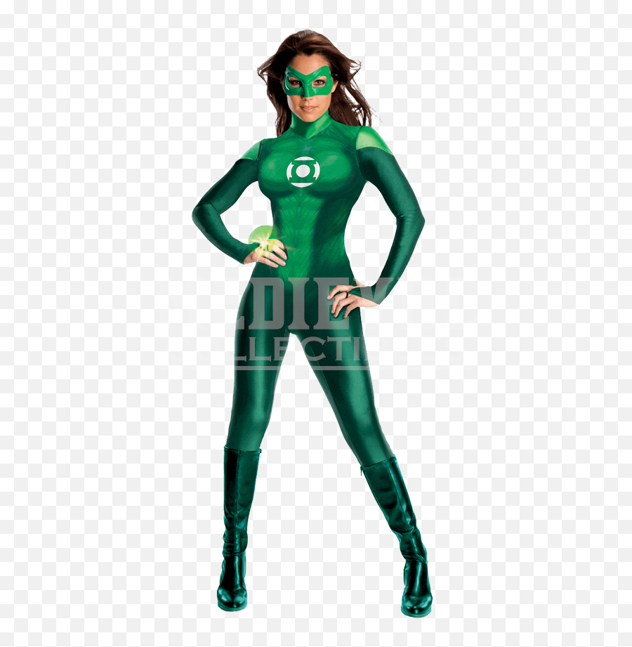 Download Womens Deluxe Green Lantern - Disfraz De Linterna Verde Para Niña Emoji,Green Lantern Png