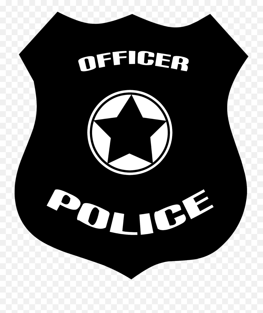 Police Badge Shield Silhouette - Police Logo Png Emoji,Police Logo
