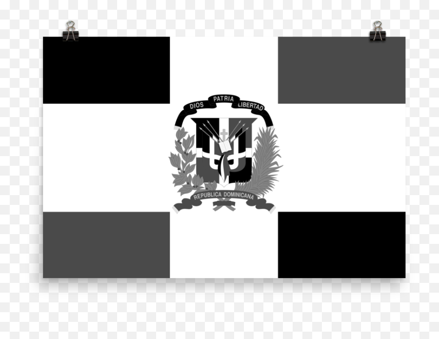 Dominican Republic Flag Wall Art - Dominican Flag Cartoon Emoji,Dominican Flag Png
