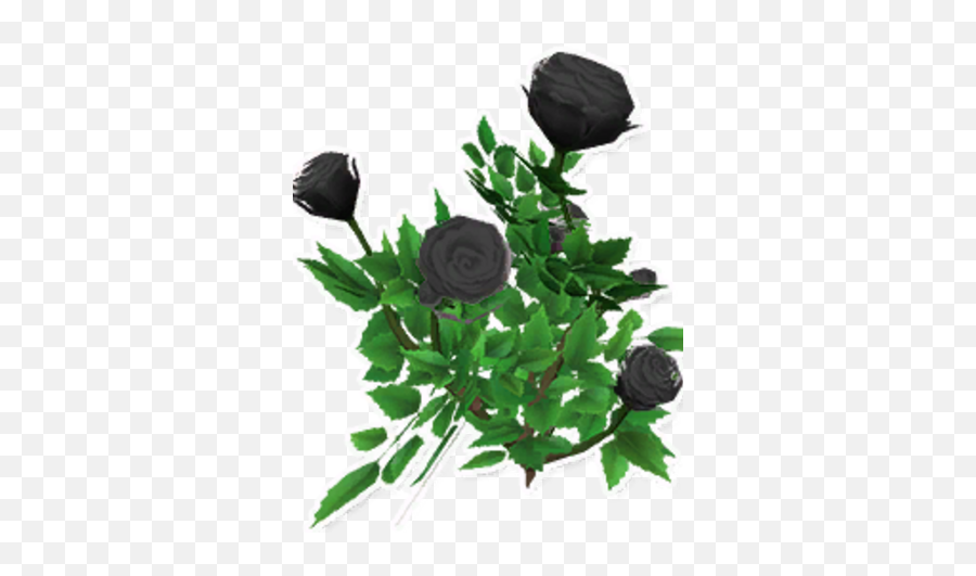 Decorative Black Rose - Floral Emoji,Black Rose Png