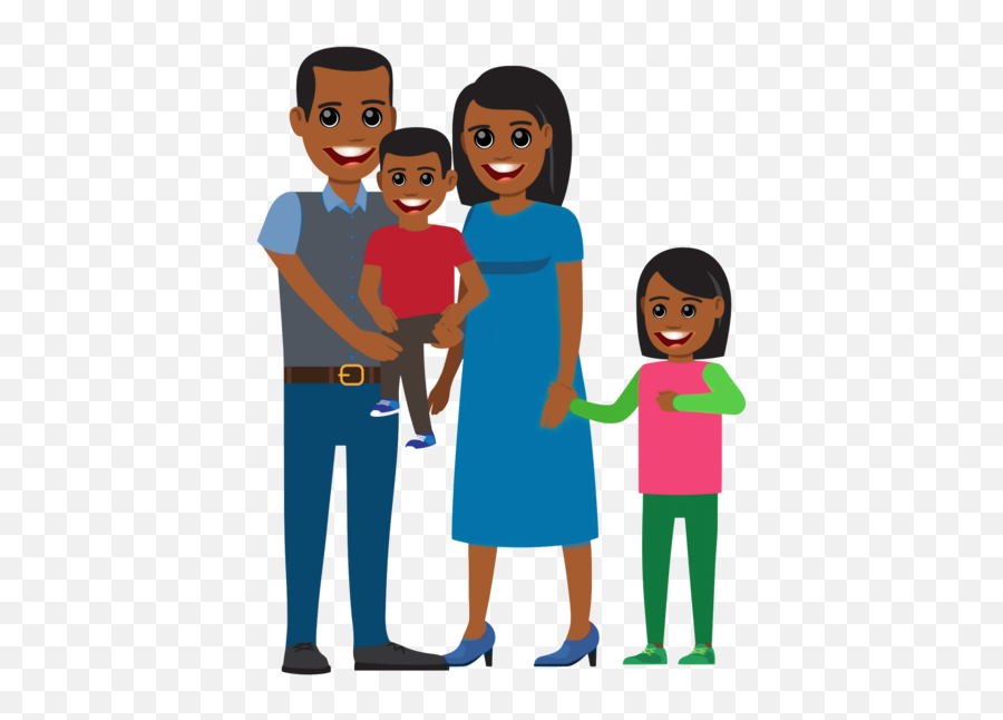 Family Mom Dad Brother Sister - Mamm And Dad Brother Sister Emoji,Mom And Dad Clipart