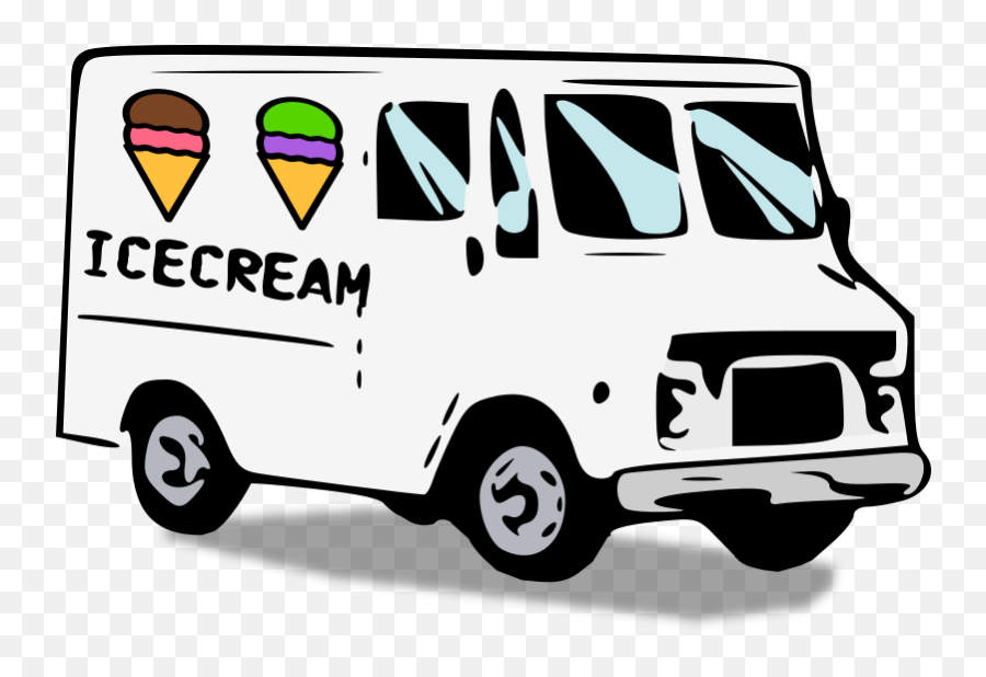 Ice Cream Truck - Love Food Trucks Emoji,Ice Cream Truck Clipart