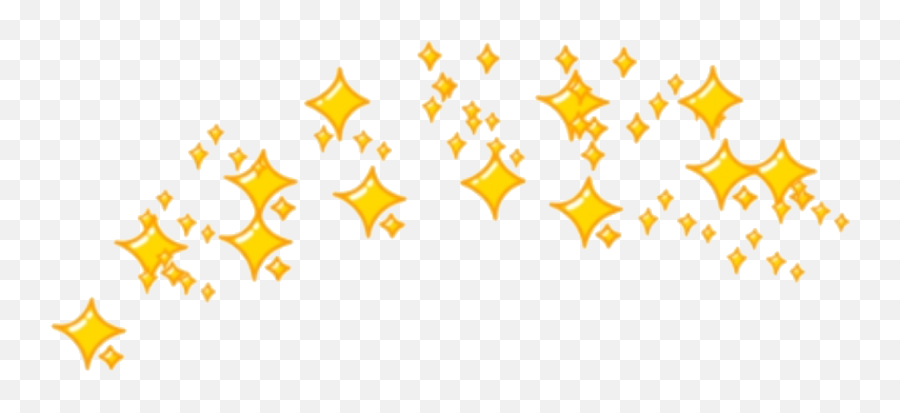 Sparkles Emoji Crown Yellow Sticker - Overlay Transparent Background Sparkle,Sparkle Emoji Png