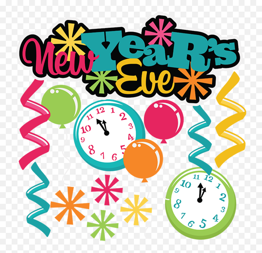New - Happy New Years Eve Clipart Emoji,Clock Clipart