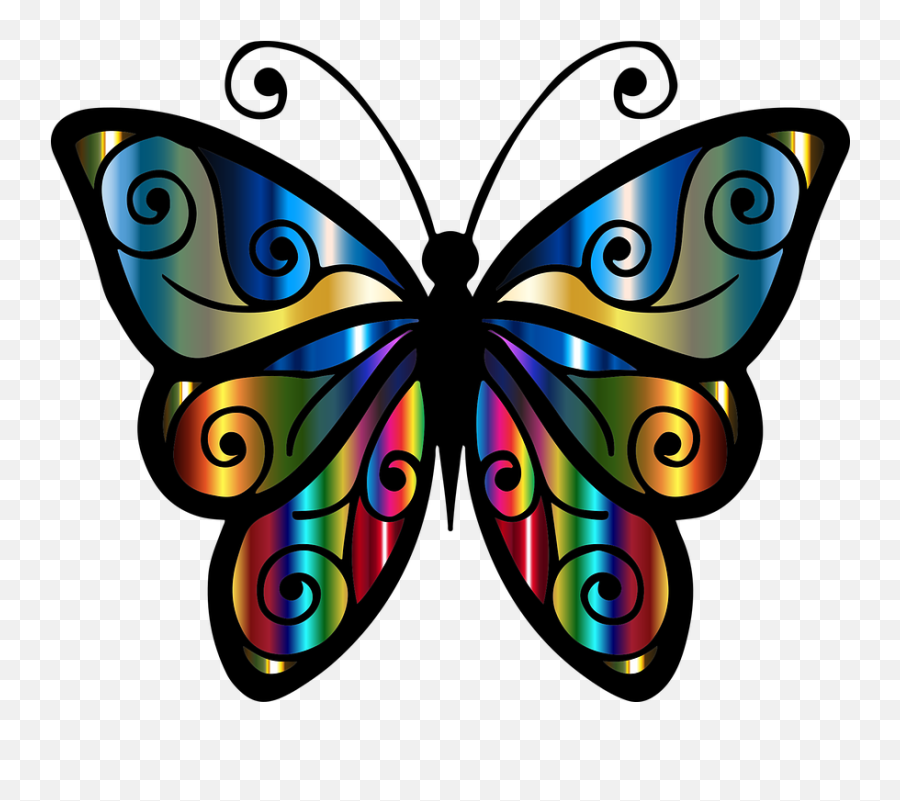 Kostenloses Bild Auf Pixabay - Abstrakt Tier Kunst Emoji,Butterflies And Flowers Clipart