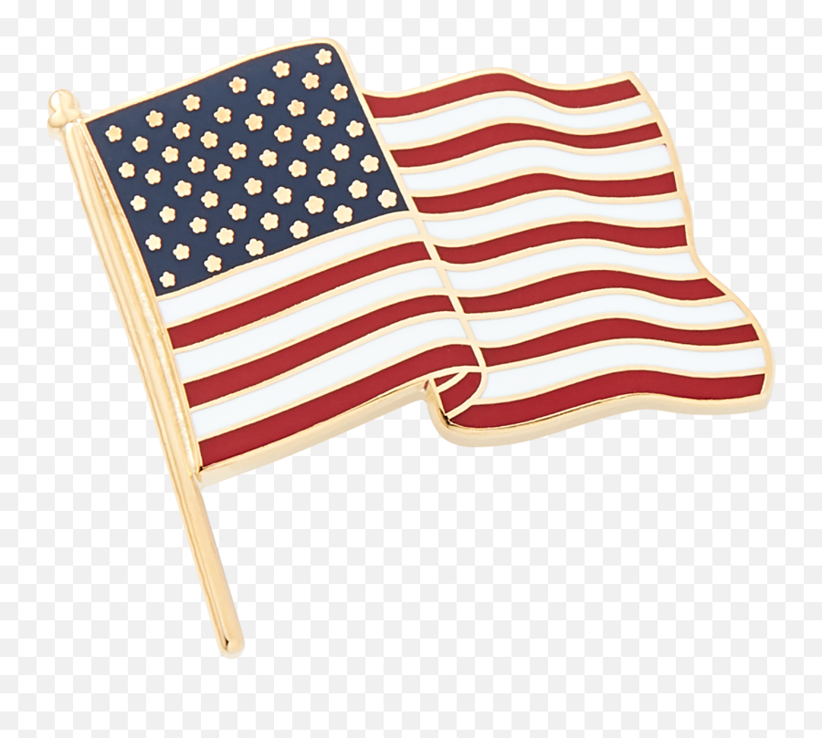 American Flag Lapel Pin - Made In Usa Emoji,Pin Png