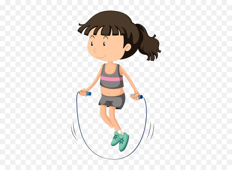 Black And White Free Clipart Jump Rope - Healthy Sick Emoji,Jump Rope Png