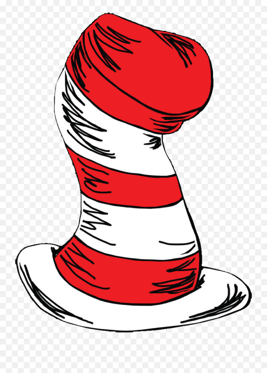 Library Of Dr Seuss Book Clipart Black - Cat In The Hat Hat Clipart Emoji,Dr Seuss Clipart