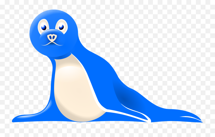 Seal 1 Clip Art At Clker - Cute Cartoon Seal Transparent Emoji,Seal Clipart