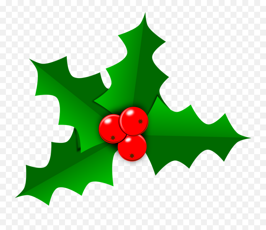 Holly Christmas Leaf - Holly Png Emoji,Holly Png
