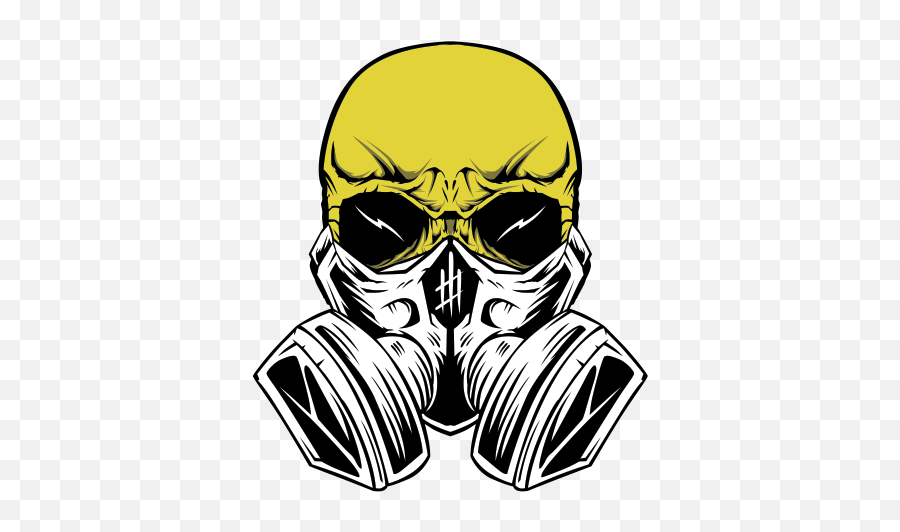 Gas Mask - Skull With Diamond And Gas Mask Emoji,Gas Mask Png