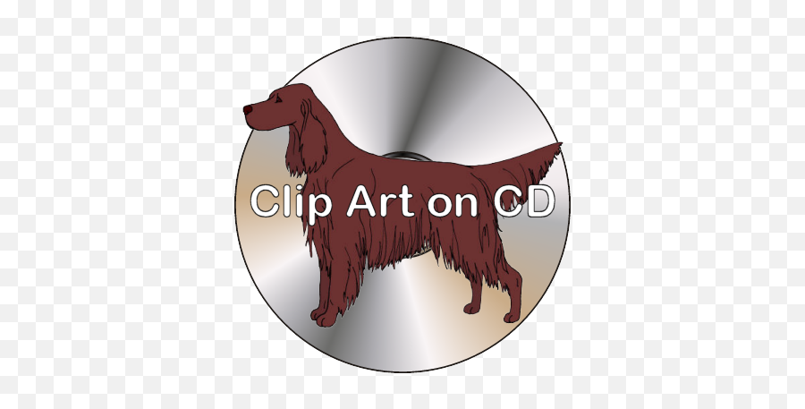 Clip Art On Cd - Irish Setter Clipart Sampler U2014 Argostar Dog Art Emoji,Irish Clipart