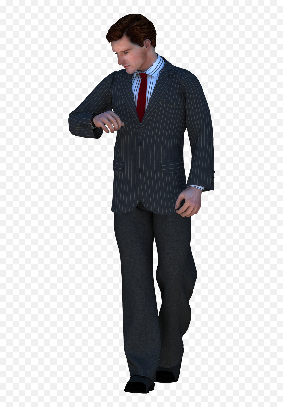 Man Business Suit Businessman Png - Standing Emoji,Business Man Png