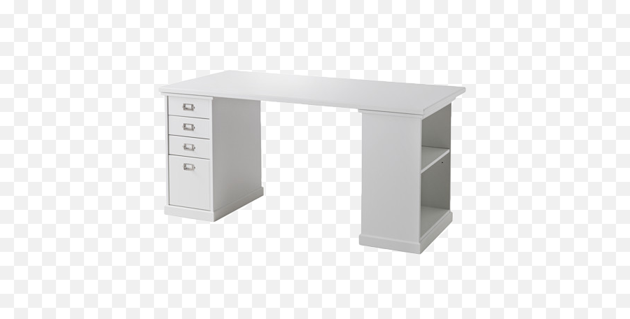 Klimpen Desk - White Desk Png Emoji,Desk Transparent