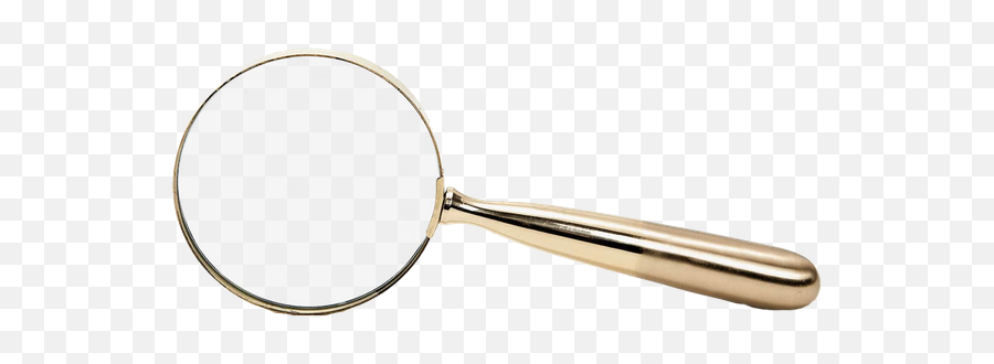 Gold Metal Decorative Magnifying Glass - Golden Magnifying Glass Png Emoji,Magnifying Glass Transparent