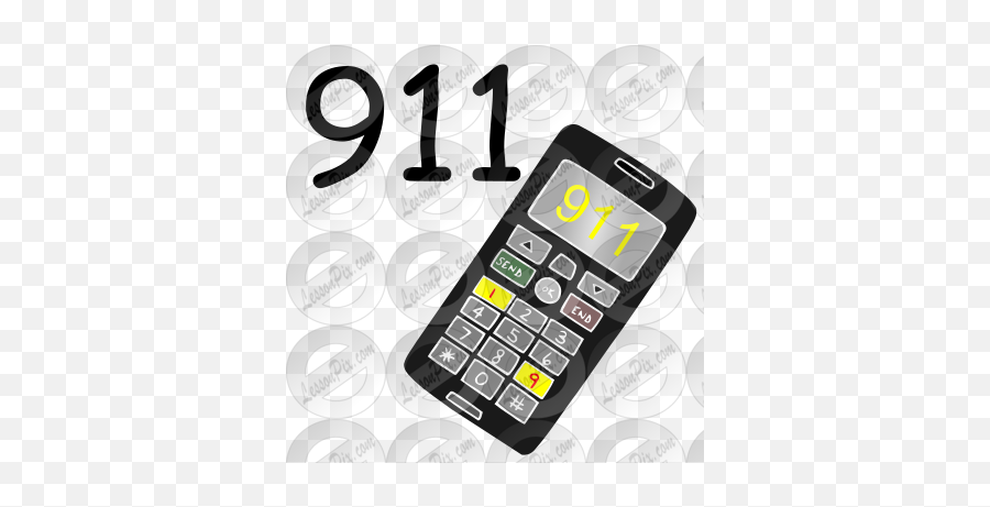 911 Emergency Stencil For Classroom Therapy Use - Great Calculator Emoji,Emergency Clipart
