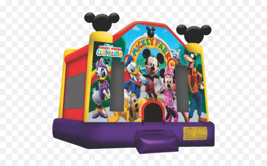 Mickey Mouse Club House Bounce House Bouncey House Rentals - Mickey Mouse Inflatable Bounce House Emoji,Mickey Mouse Club Logo
