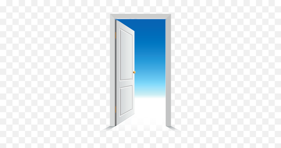 Open The Door To You Future Good Credit Emoji,White Door Png