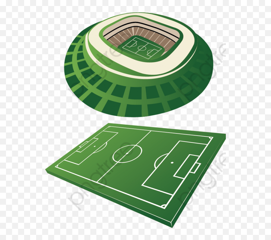 Football Field Clipart Png Transparent - Lapangan Bola Vektor Emoji,Football Field Clipart