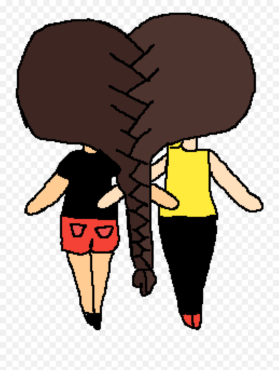 This Is Me And My Friend Kennedy She Its My Bff - 2 Bffs Emoji,She Clipart