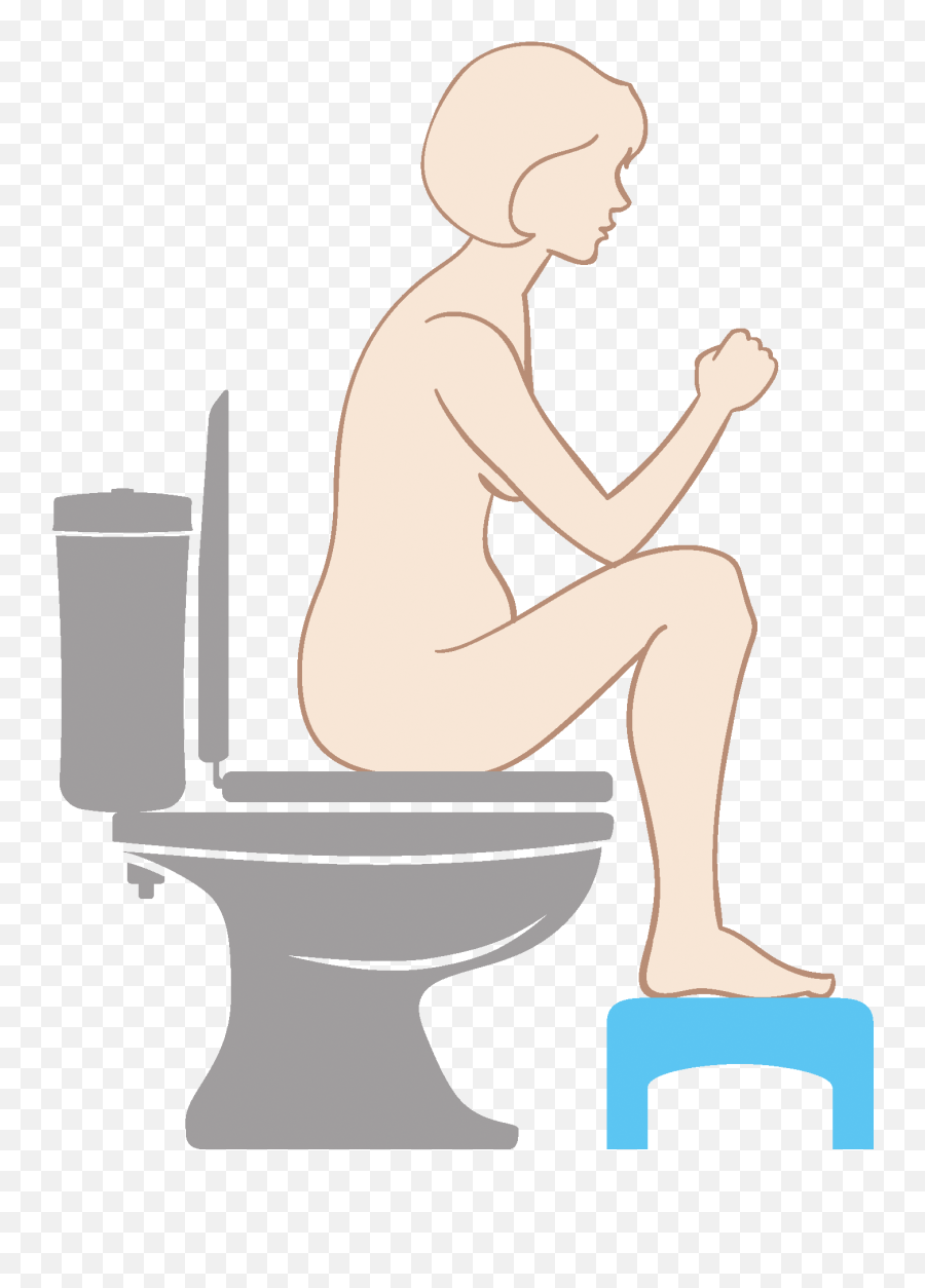 Download Correct Toilet Position For Pregnant Women With - Woman Sitting In The Toilet Seat Emoji,Toilet Png