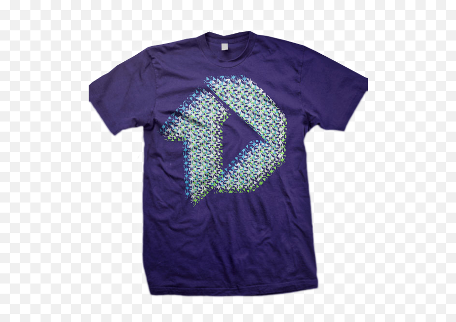 Datsik - 3d Logo Tshirt Purple Short Sleeve Emoji,Purple Logo
