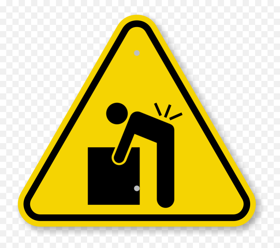 Iso Lifting Hazard Sign - Sign Ergonomic Hazard Symbol Emoji,Warning Logo
