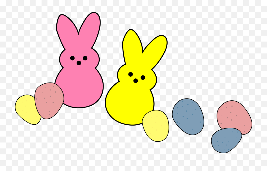 Easter Eggs Clipart Candy - Cartoon Png Download Full Peep Easter Candy Clipart Emoji,Easter Egg Clipart