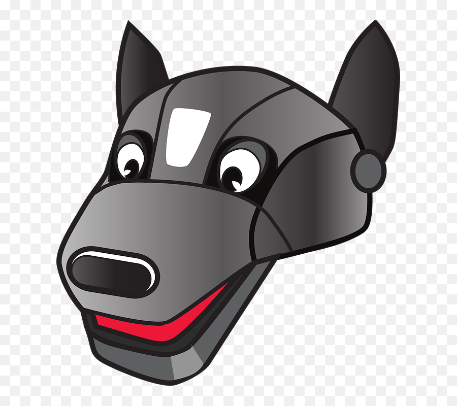 Robot Dog Clip Art At Clker - Robo Dog Clipart Emoji,Dog Face Clipart