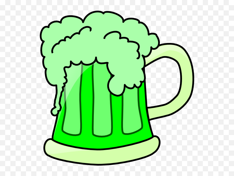 Green Beer Clip Art At Clker - Green Beer Clip Art Emoji,Beer Clipart