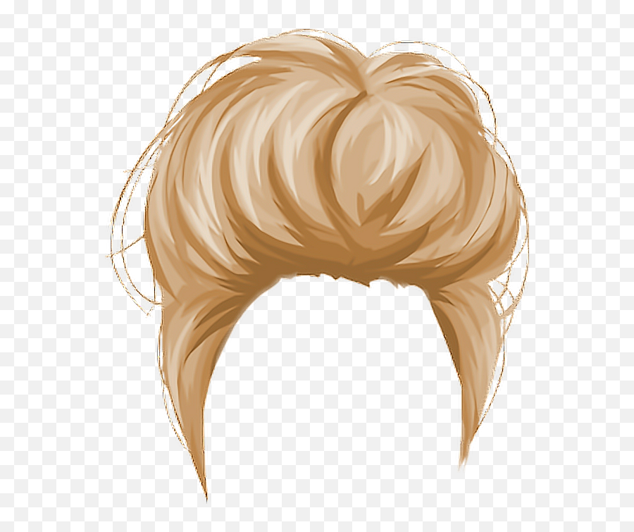 Short Blonde Wig Png Clipart Background Png Arts - Blond Wig Png Emoji,Wig Transparent Background