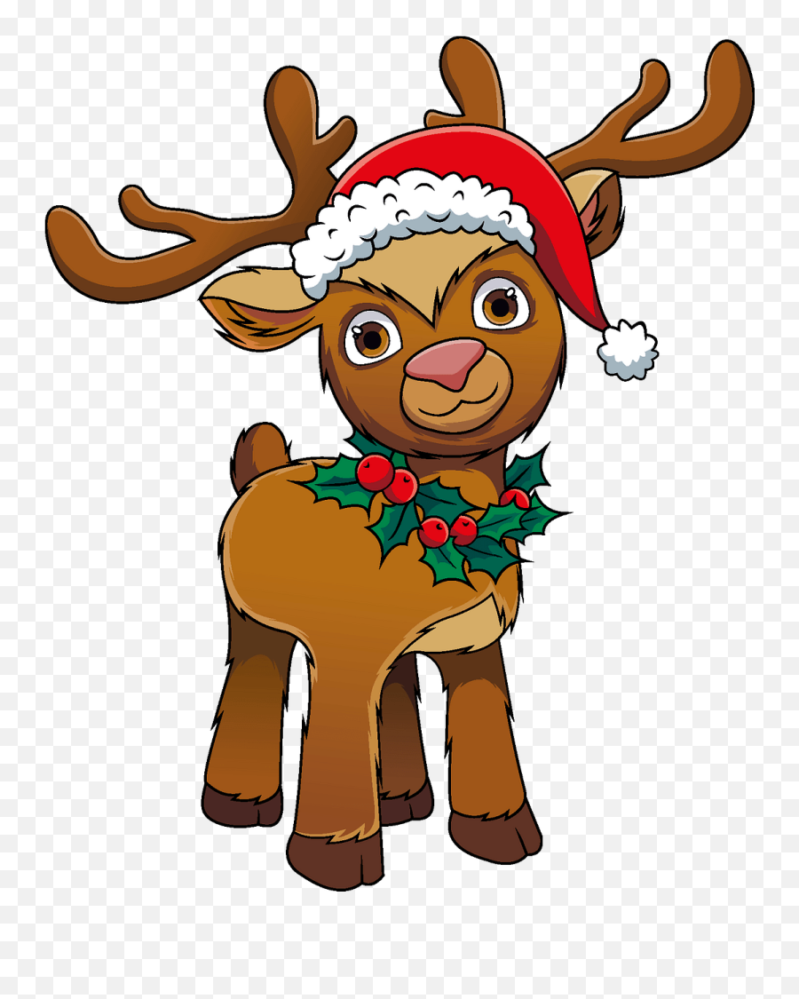 Christmas Reindeer Clipart Free Download Transparent Png - Animal Figure Emoji,Christmas Reindeer Clipart