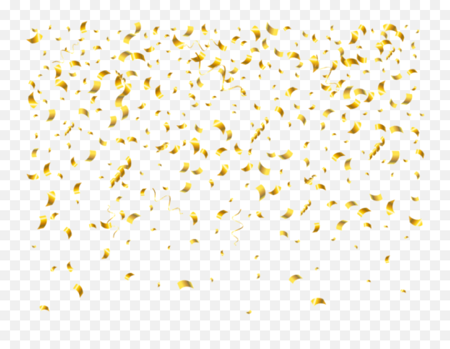 Gold Confetti Transparent Png - Confetti New Years Clipart Emoji,Confetti Png