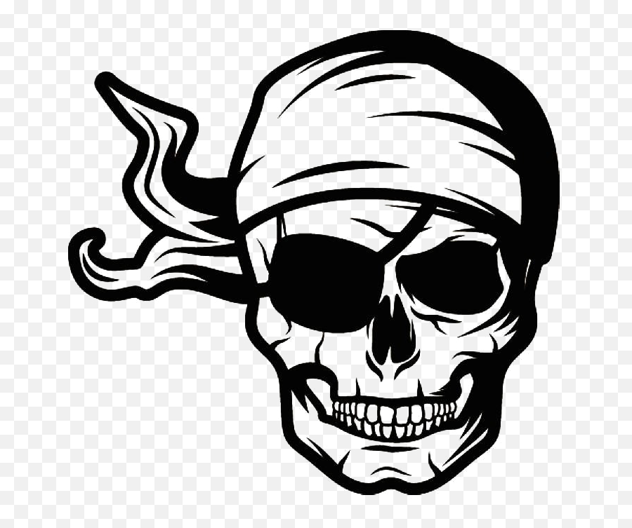 Pirate Skull Png Pic - Skull Pirates Logo Png Emoji,Skull Png