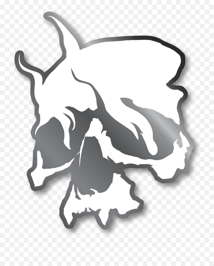 Smoking Skull Pin White Emoji,White Skull Png