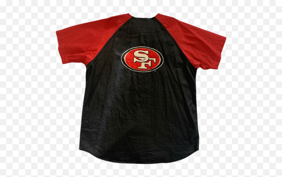 80u0027s90u0027s San Francisco 49ers Baseball Jersey By Mirage Emoji,49ers Logo Transparent