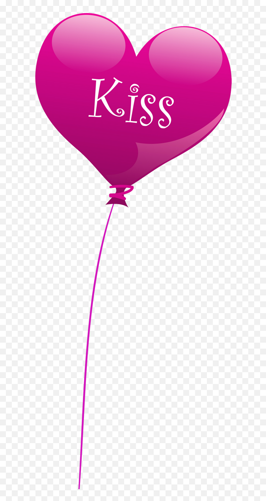 Transparent Heart Kiss Balloon Png Clipartu200b Gallery Emoji,Free Clipart Balloons